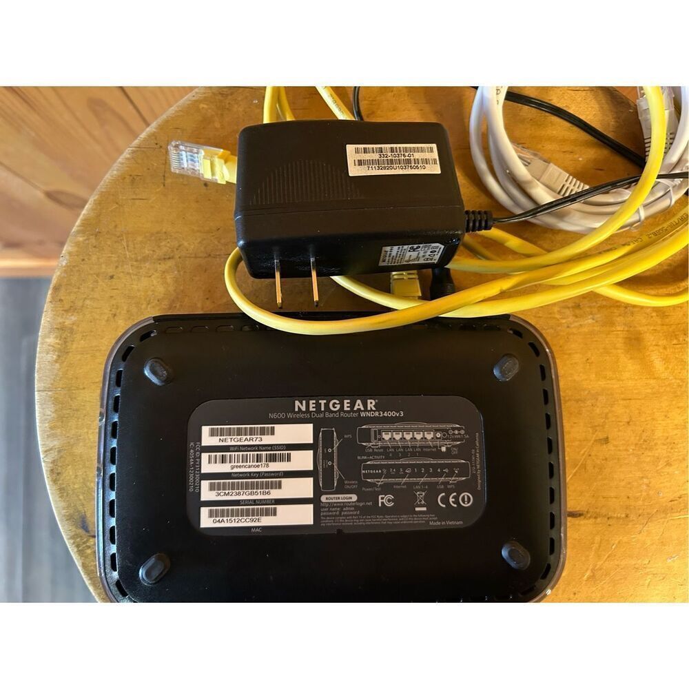 NETGEAR N600 Wireless Dual Band Gigabit Modem Router WNDR3400v3 (0743) - Picture 6 of 7